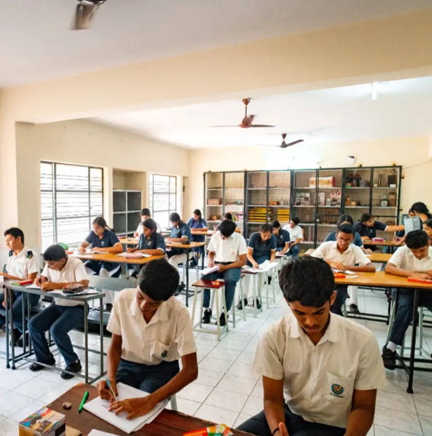 Student focused on academic study and exam preparation